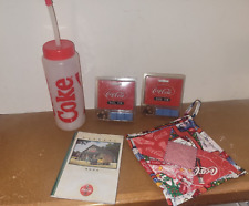 NWOT Lot of 5 Coke Coca Cola Pool Cue tips water bottle address book hot pad picture