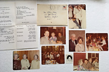 Vintage 1970's Photo Lot Wedding Bride Groom Family Man Woman & Ceremony Letter picture