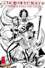Hack/Slash/Eva: Monster's Ball #1 Black & White Cover (2011) Dynamite Comics picture