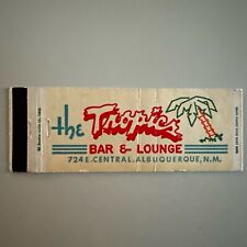 Vintage 1950s The Tropics Bar & Lounge Albuquerque NM Tiki Bar Matchbook Cover picture