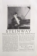 original 1925 print ad STEINWAY John Powell RACHMANINOFF Rubinstein 6.75