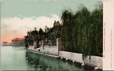 OAKLAND, CALIFORNIA ~ Wall Along Lake Merritt c.1907 Postcard picture