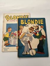 Feature Book #27 & 29 Blondie Golden Age Vintage David McKay Comic 1940 GD Lot picture