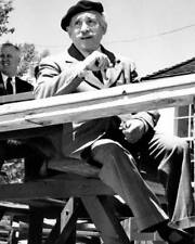 Famed conductor Arturo Toscanino admires the Idaho scene at Sun Va .. Old Photo picture