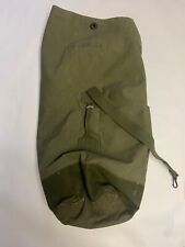 WWII US U.S. Army Air Corp Green Canvas Duffel Bag Sea Bag picture