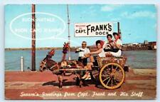 CLEVELAND, OH Ohio ~ Roadside CAPT. FRANK'S SEAFOOD HOUSE 1972  Postcard picture