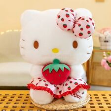 30cm Sanrio Hello Kitty Strawberry Plush Anime Doll Cute Plushie picture