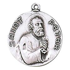 St Peter Medal Size .75 in Dia and 18 in Chain Boxed for easy gift giving picture