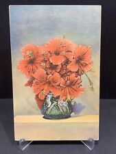 Linen Postcard Posted-Hibiscus Blossoms, Florida picture