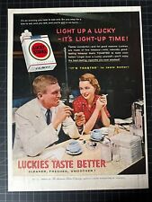 Vintage 1950s Lucky Strike Cigarettes Print Ad picture