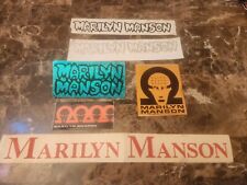 VTG MARILYN MANSON STICKER LOT OF 7 RARE 90'S 00'S ROCK METAL WINDOW CAR DECAL  picture