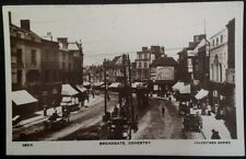 RPPC Coventry UK Postcard Early 1900s Rare VHTF England Broadgate Street Royal  picture