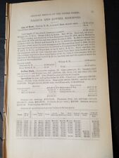 1878 original train report NASHUA & LOWELL RAILROAD New Hampshire Massachusetts  picture
