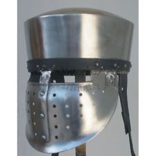 Medieval Crusader Great Helmet Medieval Knights Templar Helmet Armor picture