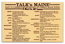Postcard Talk'n Maine - A Must For All Tourists Common Words K2 picture