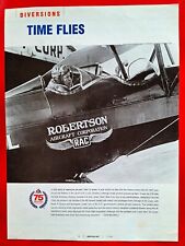 Charles Lindbergh Robertson Aircraft Corp  Ad 1930 American Airlines predecessor picture
