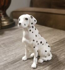  Vintage, Fine Porcelain, Dalmatian Puppy Dog Figurine. picture