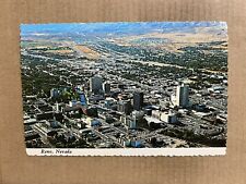 Postcard Reno NV Nevada Greetings Panoramic Aerial View Downtown Casinos Vintage picture