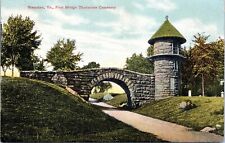 Foot Bridge, Thornrose Cemetery, Staunton, Virginia - Vintage d/b Postcard 1909 picture