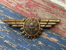RARE ORIGINAL STERLING WW2 US NAVY FLIGHT SURGEON WINGS Vanguard NY PIN BACK picture