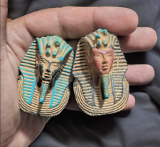 RARE ANCIENT EGYPTIAN ANTIQUES 2 Figure for Head Pharaonic King Tutankhamun BC picture