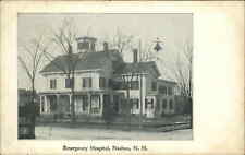 Nashua New Hampshire NH Emergency Hospital c1910 Vintage Postcard picture