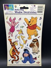 VTG Disney Winnie The Pooh Static Cling Window Decorations PIGLET TIGGER EEYORE picture