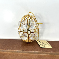 KG&C Crystal Temptations Egg Shaped Christmas Ornament picture