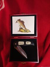 In-Fisherman Knife In Box. Commemorative. Stainless Steel Blade. Wooden Box.  picture