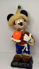 Vtg Telco Disney Animated Mickey Mouse Scarecrow w/Pumpkin 18