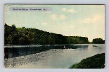 Kennebunk ME-Maine, Mousam River, Antique, Vintage c1919 Souvenir Postcard picture