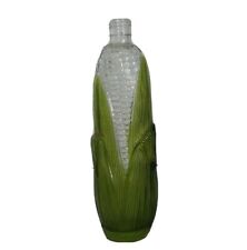 VTG  Avon Ear of Corn  Green & Clear Glass Bottle 8