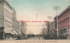 OH, Napoleon, Ohio, Perry Street, Looking South, 1910 PM, Morey & Meyer Pub picture