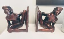 Vintage Igorot Hand Carved Wood Bookends picture