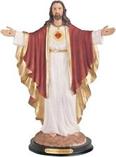 Jesus Holy Figurine Religious Decor (Red-White, 12-INCH) picture