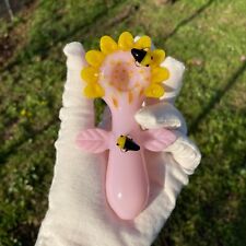 The Sunflower Glass Pipe Smoking Hand Spoon Pipe Tobacco Glass Smoke Bowl Gift picture