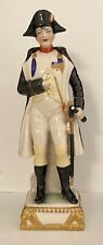 German Dresden Military Porcelain Figurine Napoleon Statue 9” Tall picture