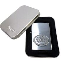 Zippo Lighter 1999 Colt Firearms Unlit With Silver Case picture