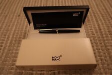 MONTBLANC 121P FOUNTAIN PEN IN BLACK & GOLD TRIM WITH 18K GOLD EF SIZE NIB -MINT picture