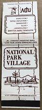 Vintage 20 Strike Matchbook Cover - National Park Village Rocky Mountains   A picture
