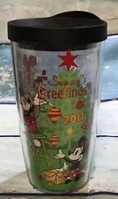 Disney Mickey Mouse Tervis Seasons Greetings 2011 Fab 5 EXCELLENT 16 oz w/Lid T5 picture