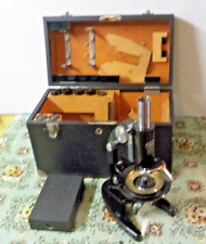 Vintage Carl Zeiss Microscope (ca 1932-1933) With Original Box, Accessories Case picture