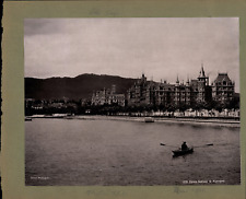 Photoglob, Switzerland, Zurich, Castle & Alpenquai Vintage Photomechanical Prin picture