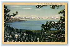 View From The Mt. Rose Highway Lake Tahoe California CA Vintage Postcard picture