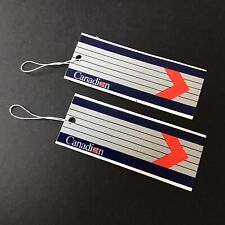 Canadian Airlines Luggage Tags - Set of 2 ID Tags - NOS picture