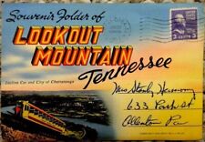 1951 vintage LOOKOUT MOUNTAIN tn POSTCARD FOLDER book stanley hermony picture