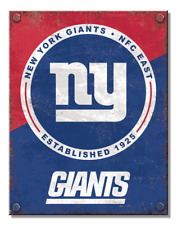 NY Giants NFC East Tin Metal Sign Man Cave Garage Bar Decor 12.5 X 16 Inch picture