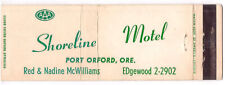 c1950s~Port Orford Oregon OR~Shoreline Motel~Vintage VTG Matchbook Cover picture