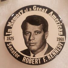 Vintage 1968 RFK Memorial Robert F. Kennedy Button Pin picture