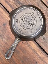 Griswold Cast Iron #4 Large Block Logo Skillet with Heat Ring picture